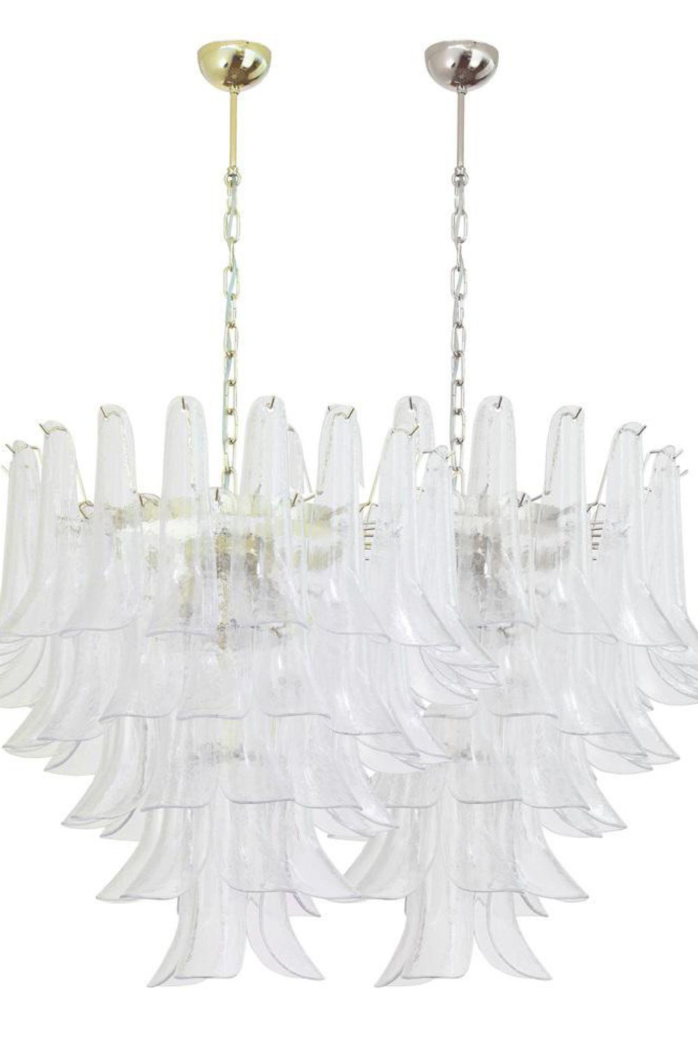 Art glass petal chandelier - view 5 | morylighting