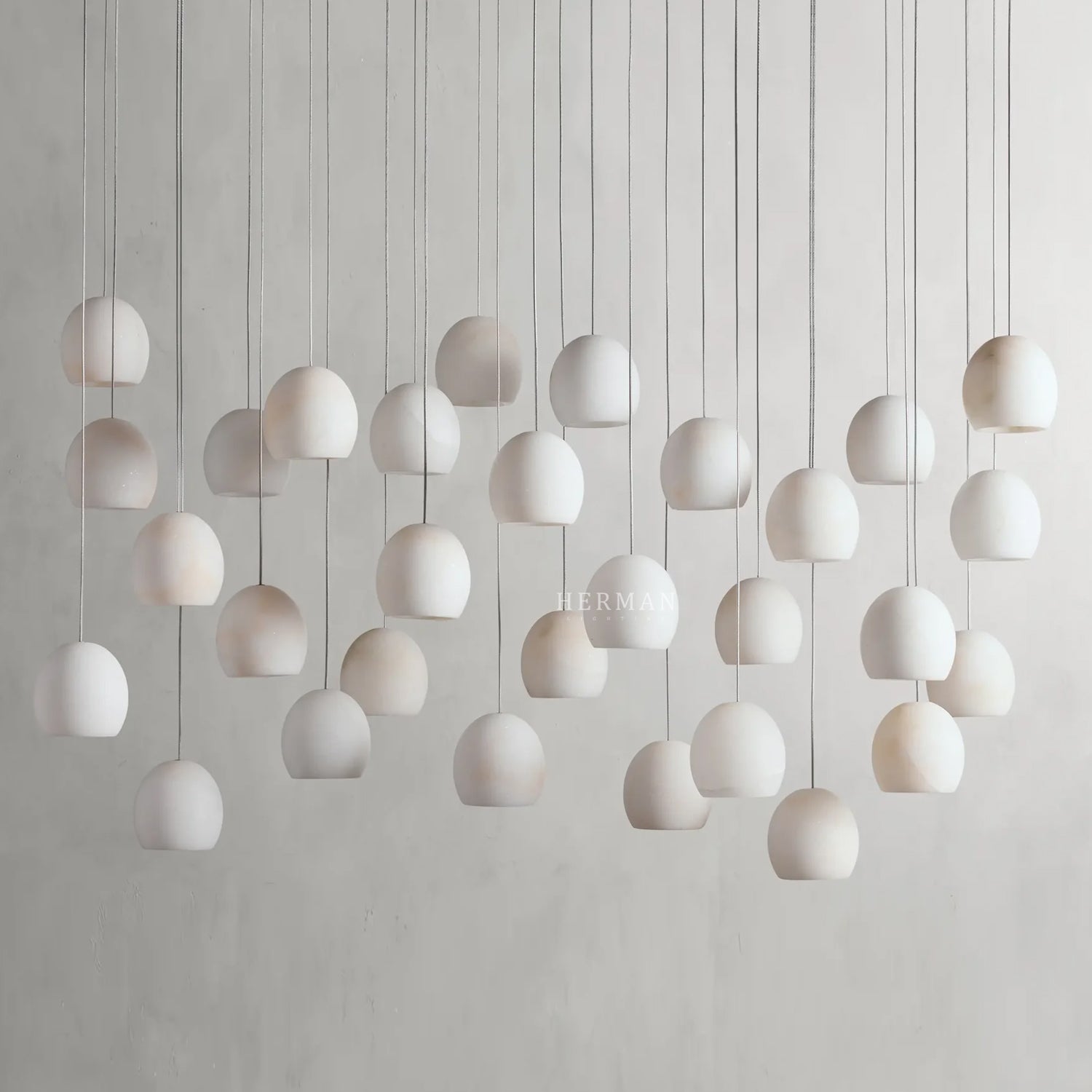 Arica Alabaster Linear Chandelier