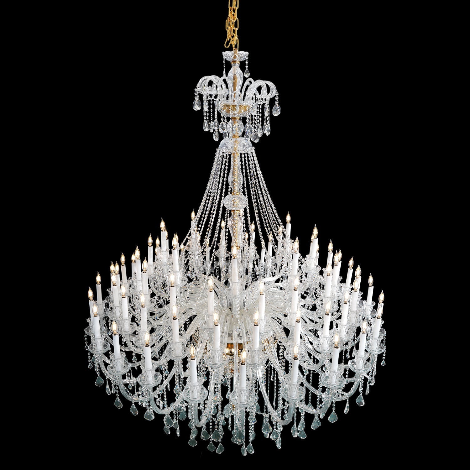 Morylighting Grand Italianate Crystal Candle Chandelier - Background Shot