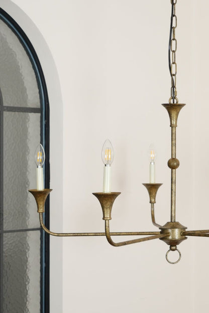 Rustic Vintage Cecil Chandelier - view 9 | morylighting