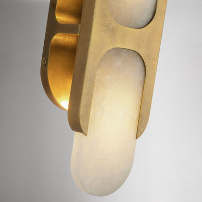 Hopkins Alabaster Sconce 9"–17"