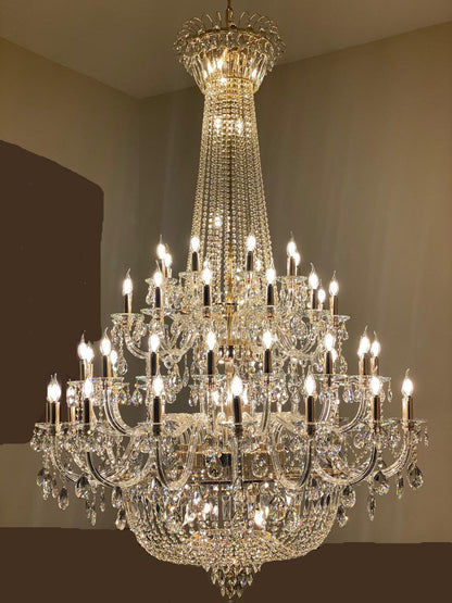 Morylighting Grand Palais Multi-Tier K9 Crystal Chandelier - Background Shot
