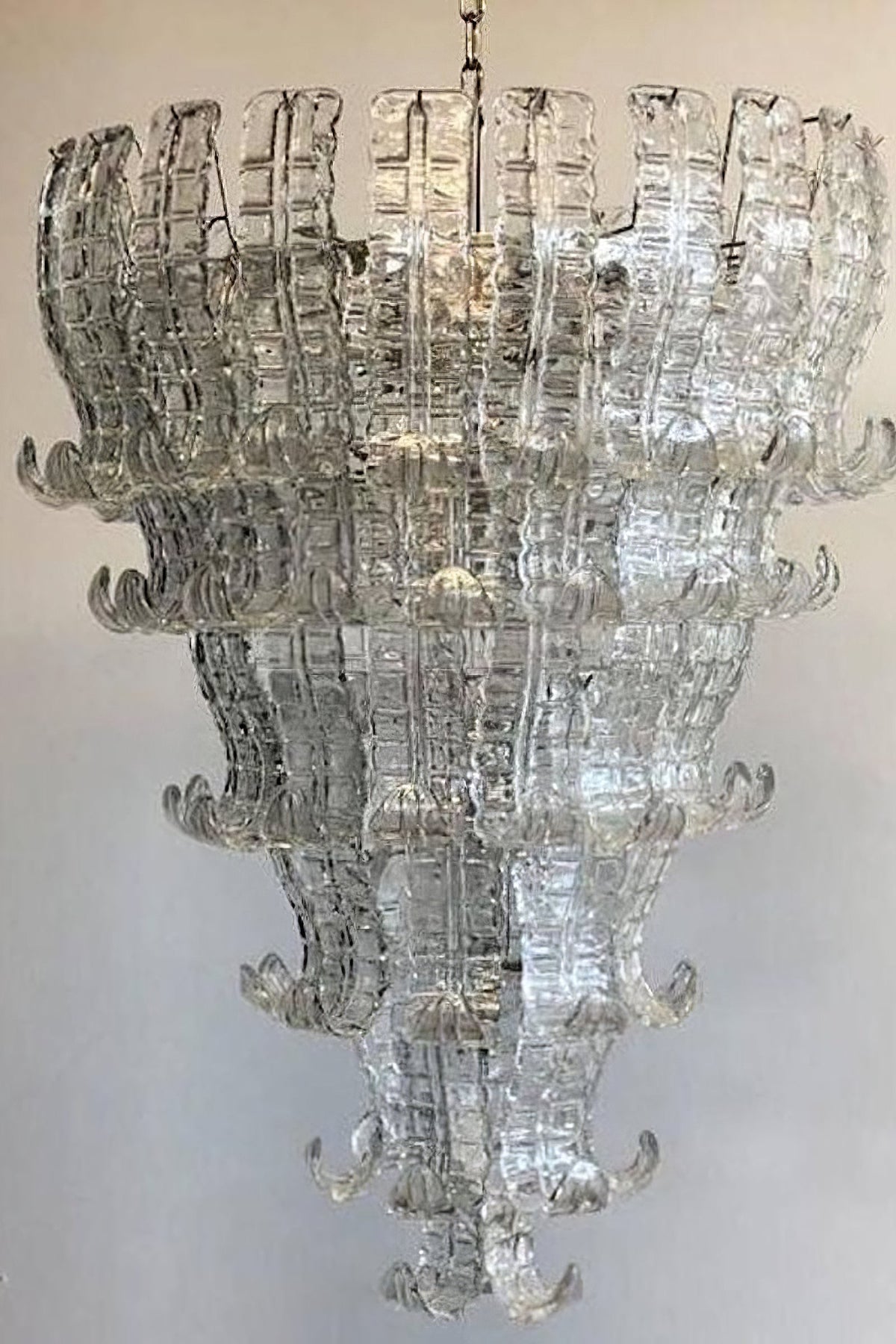 Grand Art Felci Leaf Glass Chandelier - view 10 | morylighting