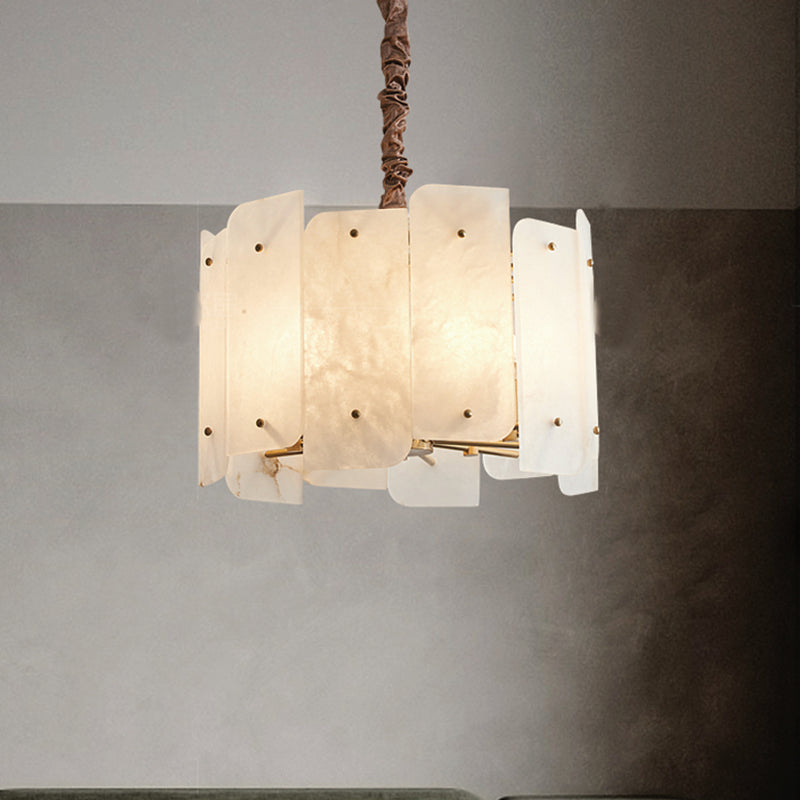 Lorry Alabaster Round Chandelier 20" 31"