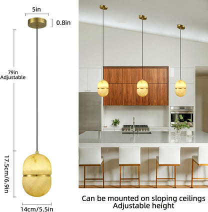 Alabaster Pendant Lights Kitchen Island