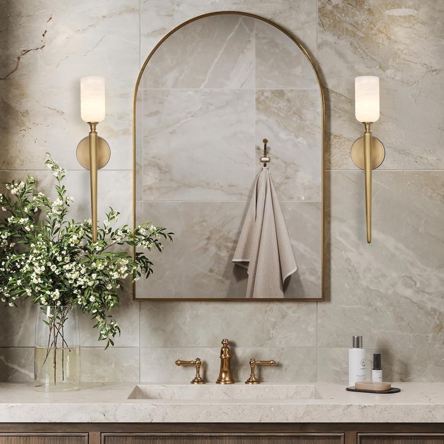 Monty Alabaster Wall Sconces
