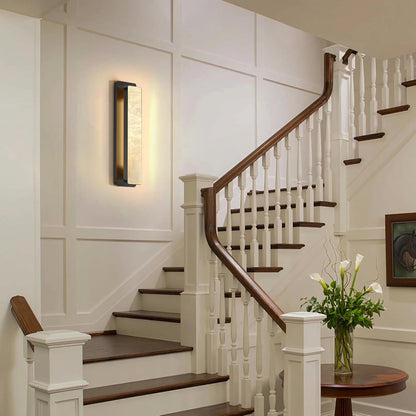 Melange Alabaster Rectangle Wall Sconces 20"
