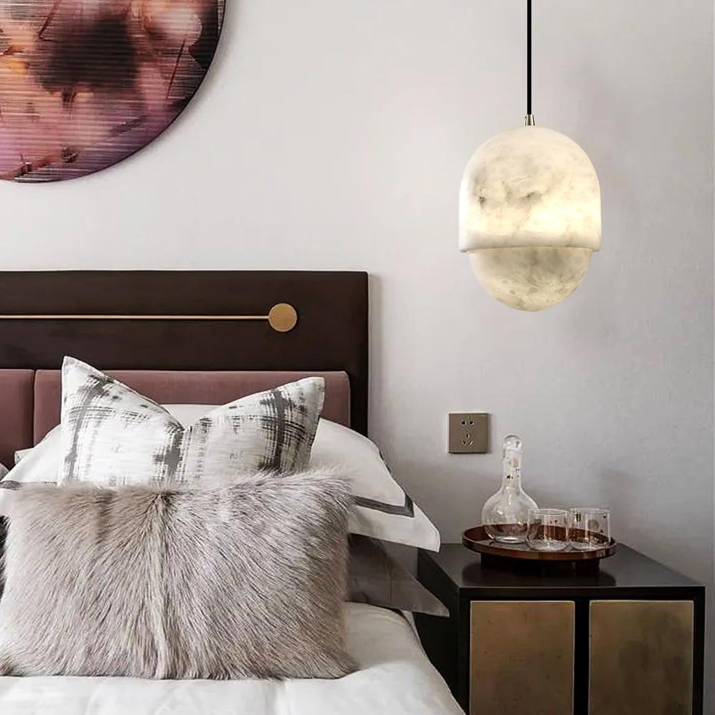Alabaster Pendant Lights Kitchen Island