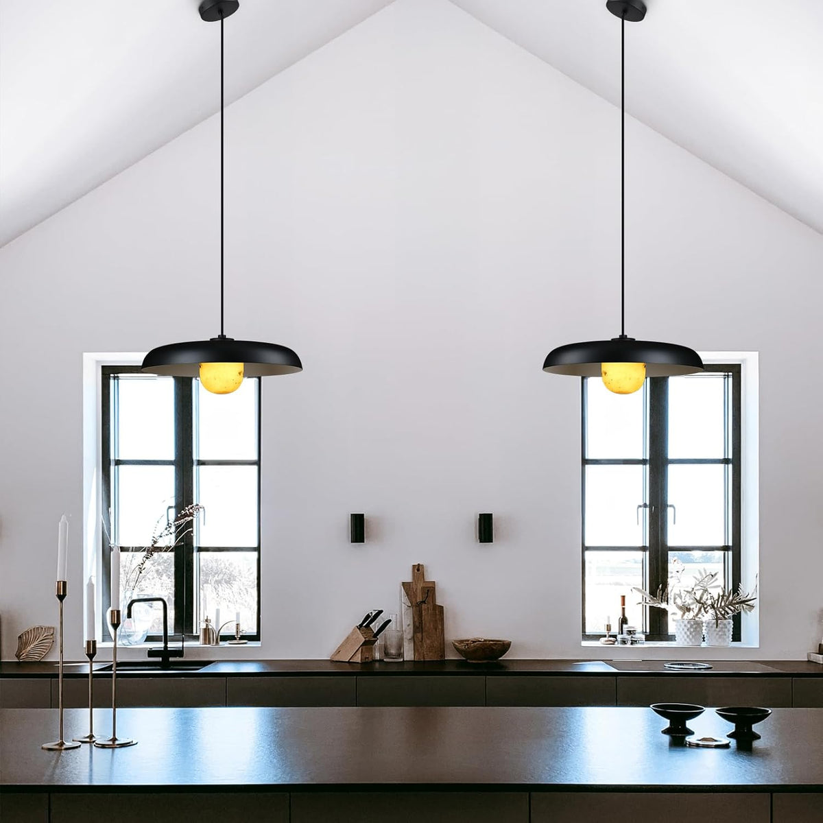 $800+ Purchase Gift | Alabaster Industrial Pendant