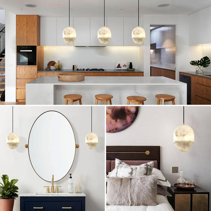 Alabaster Pendant Lights Kitchen Island