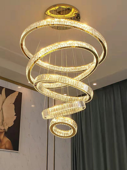 Morylighting Radiant Aura Round LED Chandelier - Background Shot