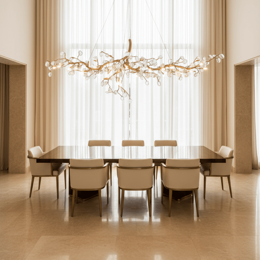 Cherry Blossom Branch Tree Chandelier