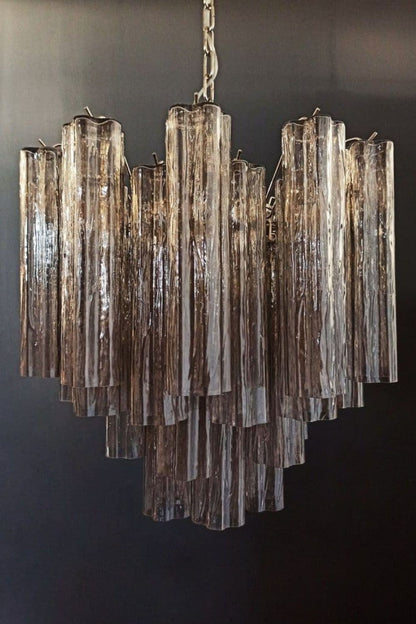 Smoked Art Glass 36-Tube Chandelier - view 8 | morylighting