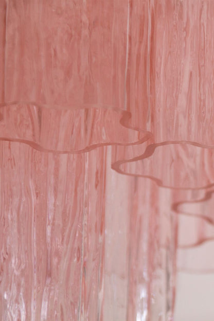 Vintage Pink Murano Tronchi Glass Ceiling Light - view 7 | morylighting