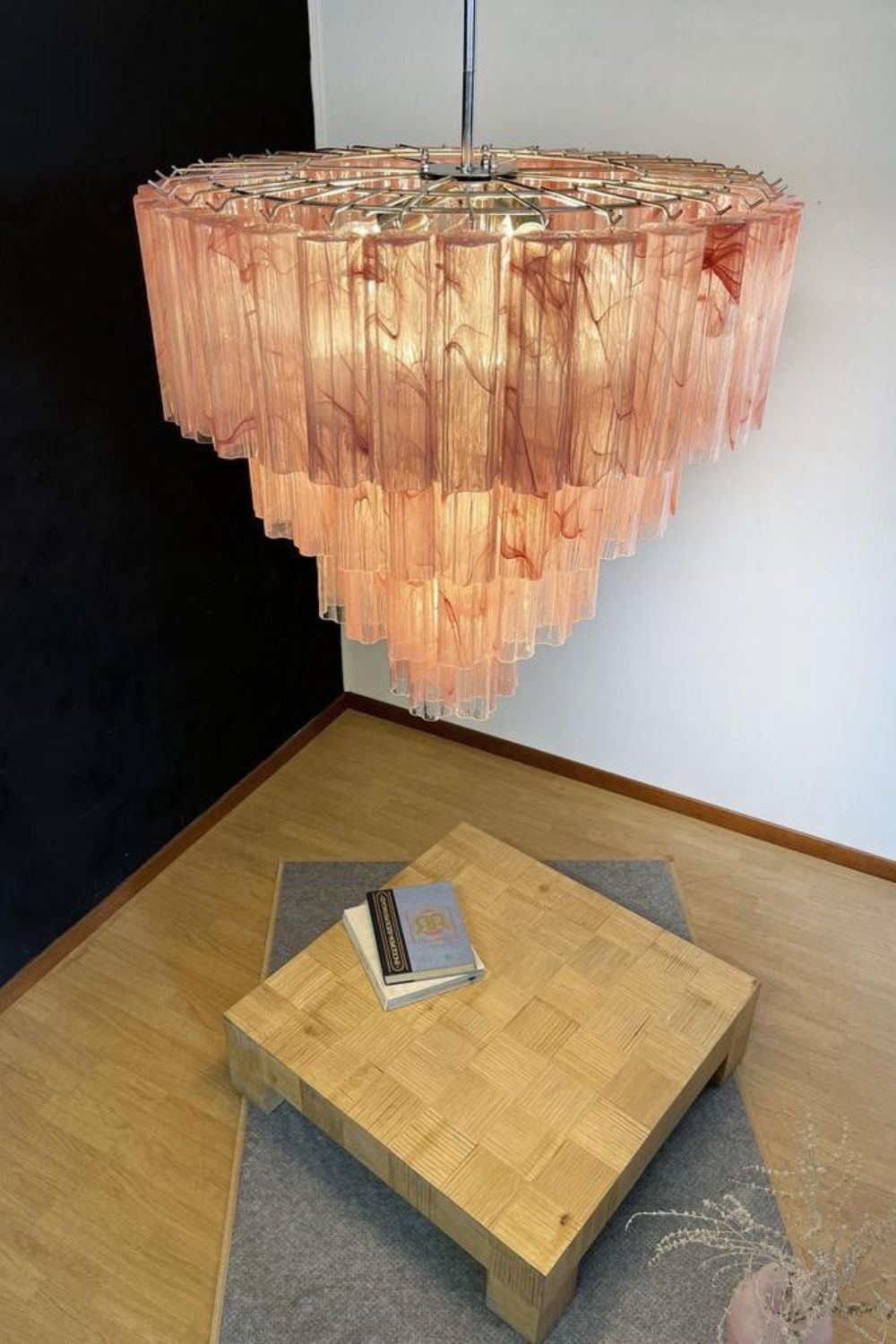 Art red cloud glass multi-layer chandelier - view 7 | morylighting