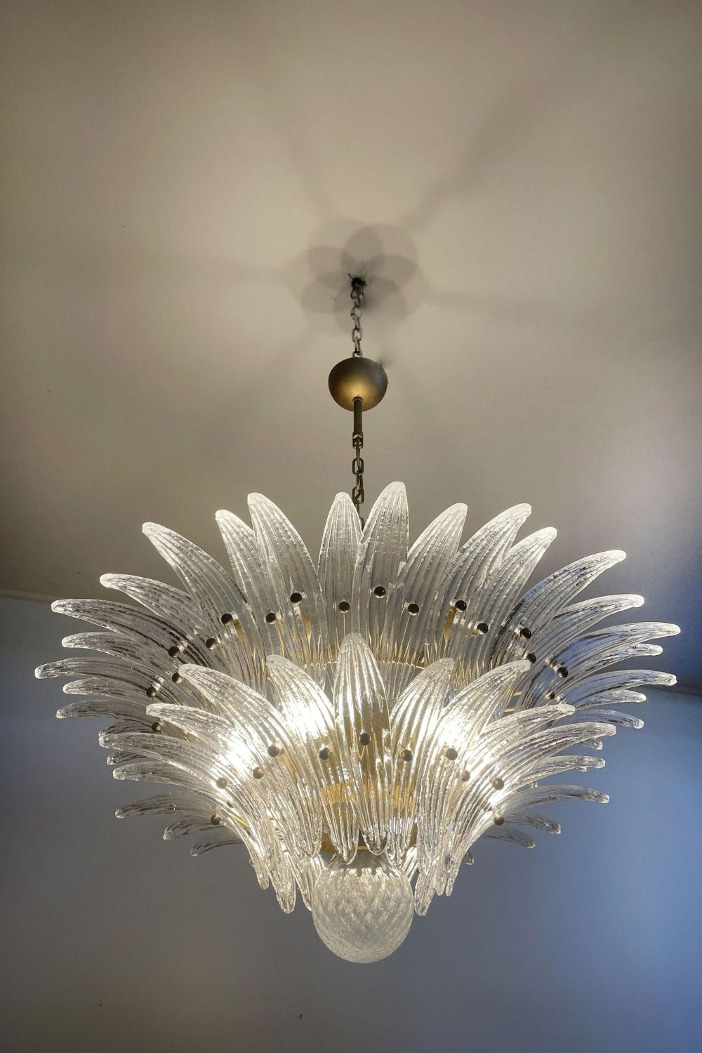Original Art Palmette Crystal Chandelier - view 7 | morylighting