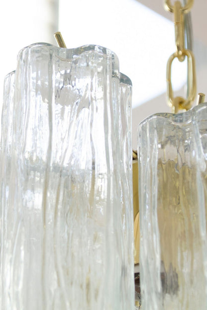 Tronchi Italy clear Art Glass Chandelier - view 8 | morylighting