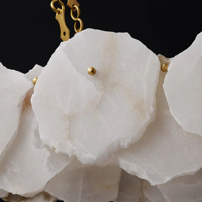 Morylighting Aura Alabaster Linear Chandelier - Background Shot