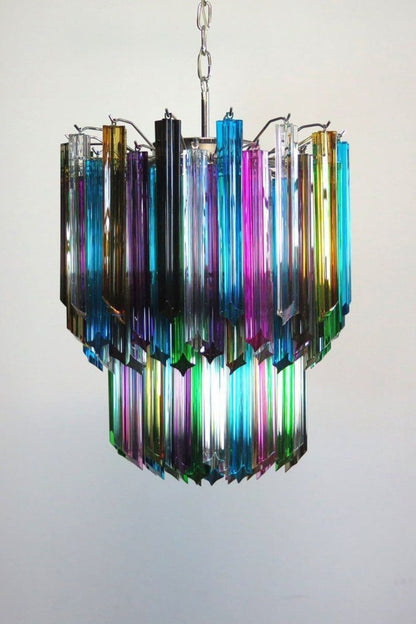 Quadridri Multicolor Prism Chandelier - view 6 | morylighting