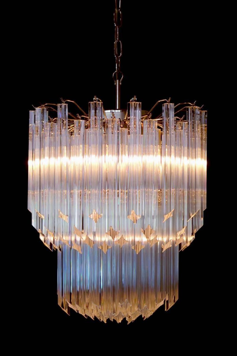 Venini Style Art Quadriedri Chandelier - view 7 | morylighting