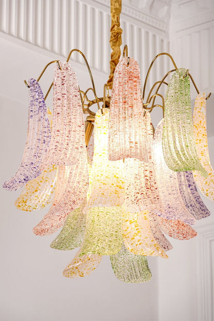 Mazzega Art colorful glass chandelier - view 8 | morylighting