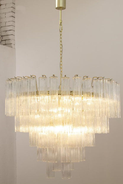 1990s Tronchi Art Glass Cascade Chandelier - view 2 | morylighting