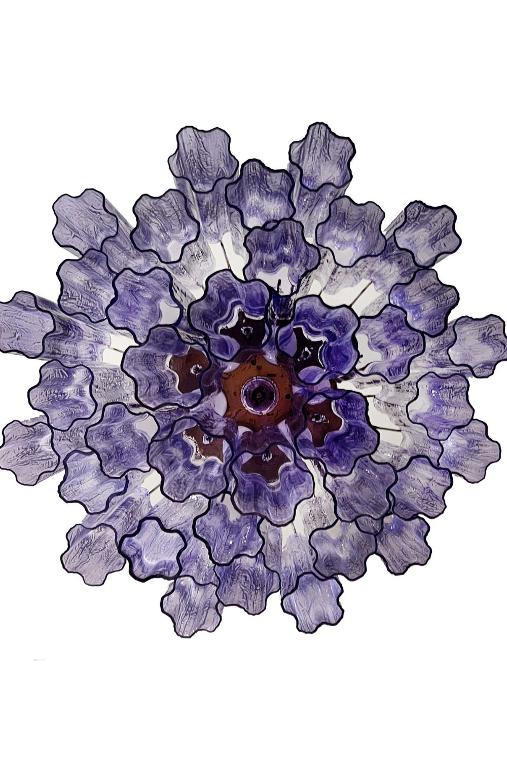 Amethyst Art Glass Pendant Chandelier - view 11 | morylighting