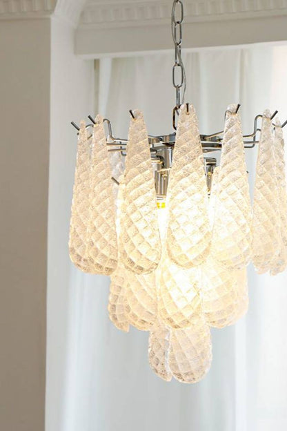 Murano Honeycomb Glass Chandelier - morylighting