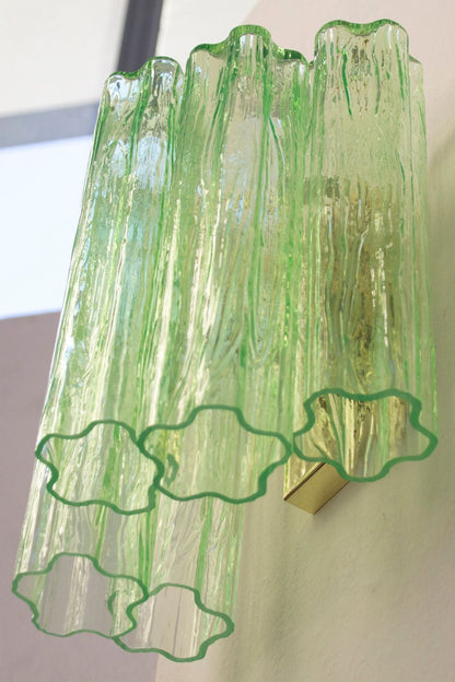 Bright Green Art Glass Wall Lamp - view 10 | morylighting