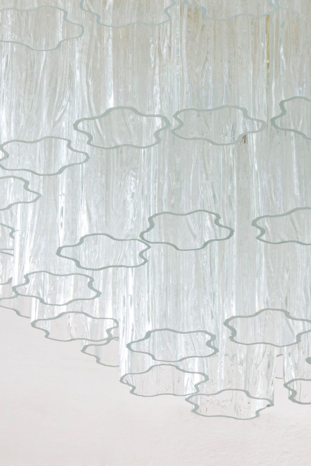 Clear Art Glass Tronchi Ceiling Light - view 8 | morylighting