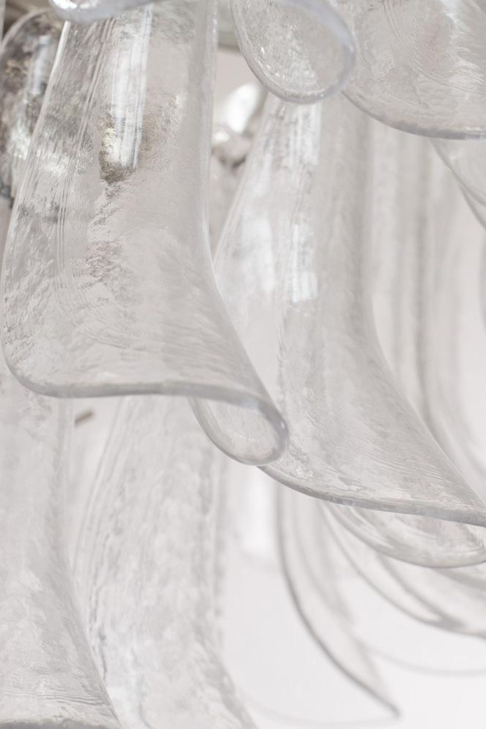 Art glass petal chandelier - view 8 | morylighting