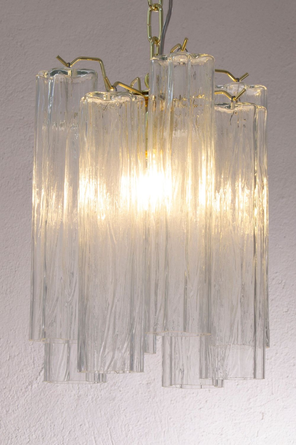 Vintage Art Glass Tronchi Pendant Light - view 5 | morylighting