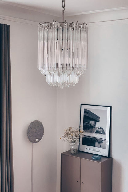 Art Quadriedri Glass Chandelier - view 5 | morylighting