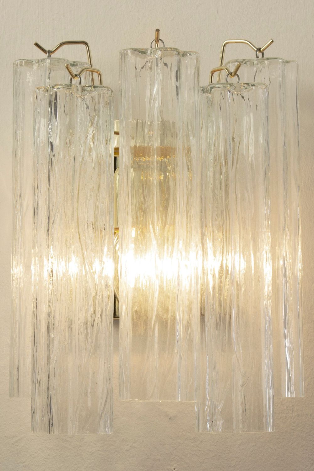 Art glass crystal wall lamp - view 3 | morylighting