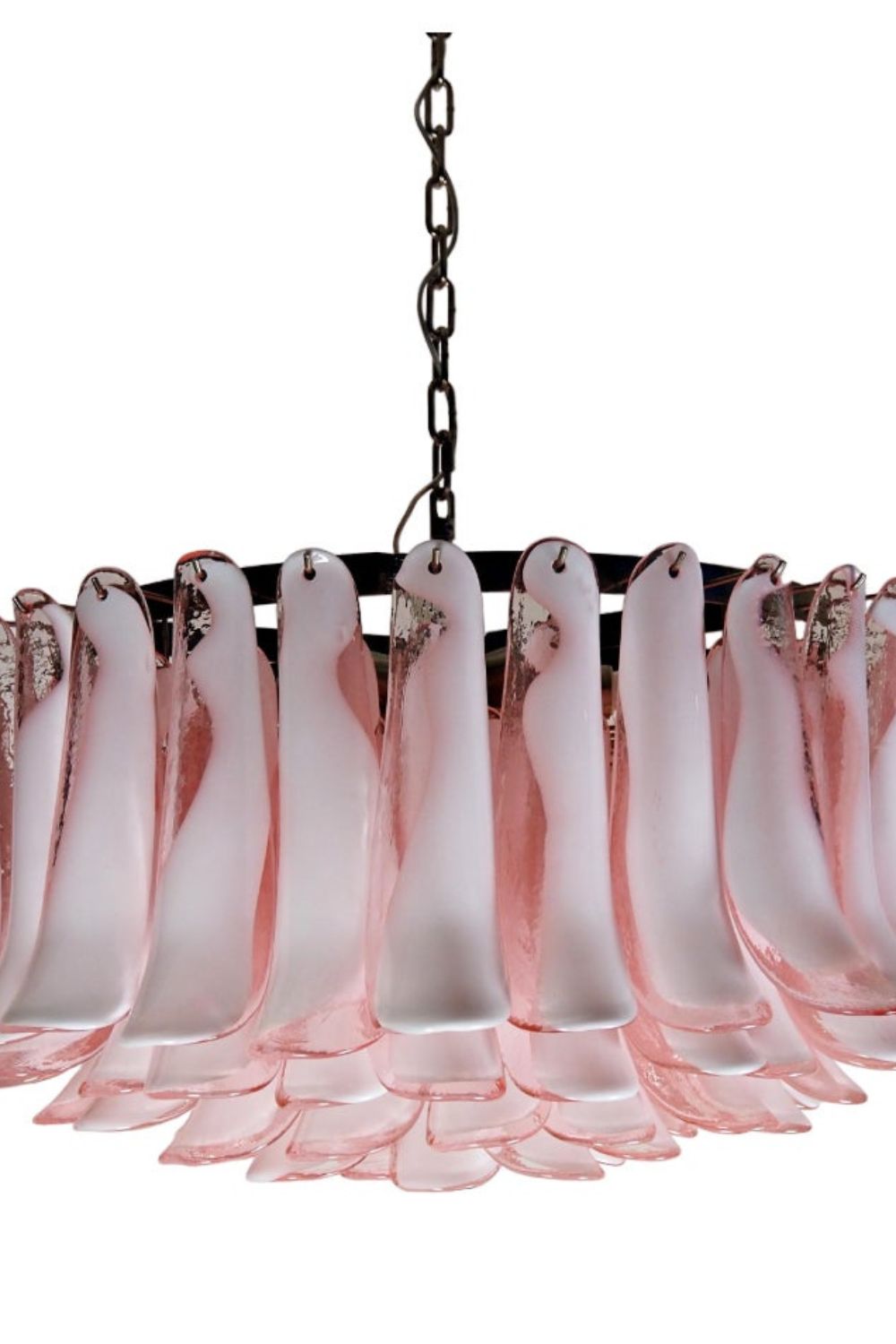 1990s Italian Art Pink Flower Chandelier - view 17 | morylighting