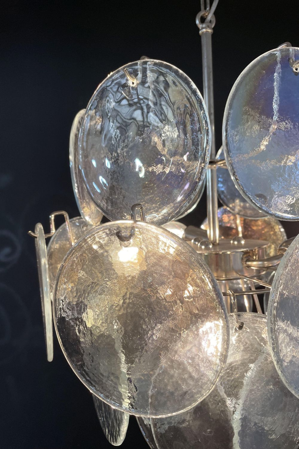 Iridescent Mid-Century Modern Art Chandelier - view 10 | morylighting