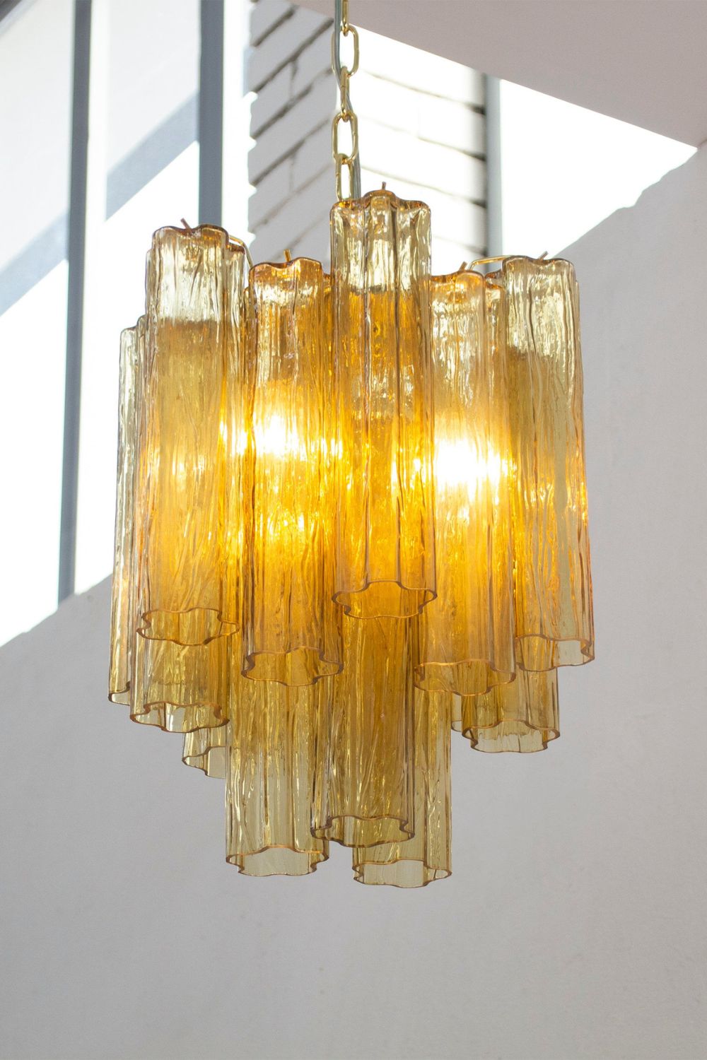 Italian Smoked Art Glass Pendant Light - view 5 | morylighting