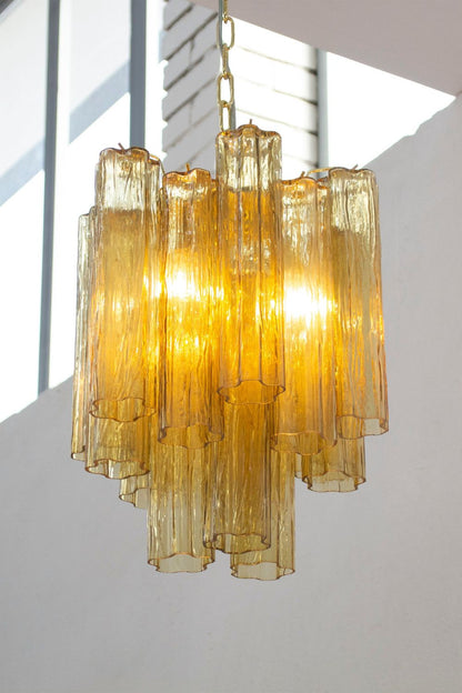 Italian Smoked Art Glass Pendant Light - view 5 | morylighting