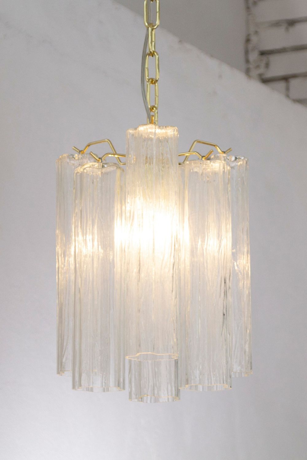 Clear Glass Tronchi Suspension Lamp - view 5 | morylighting