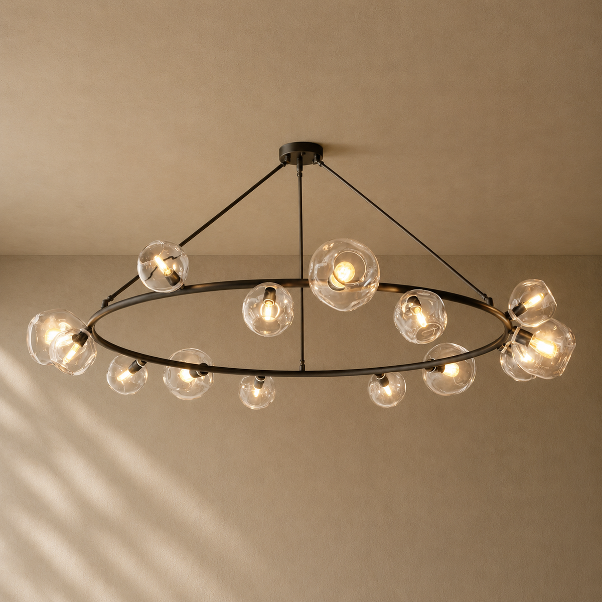 Bubble Glass Round Chandelier