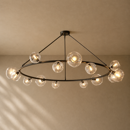 Bubble Glass Round Chandelier