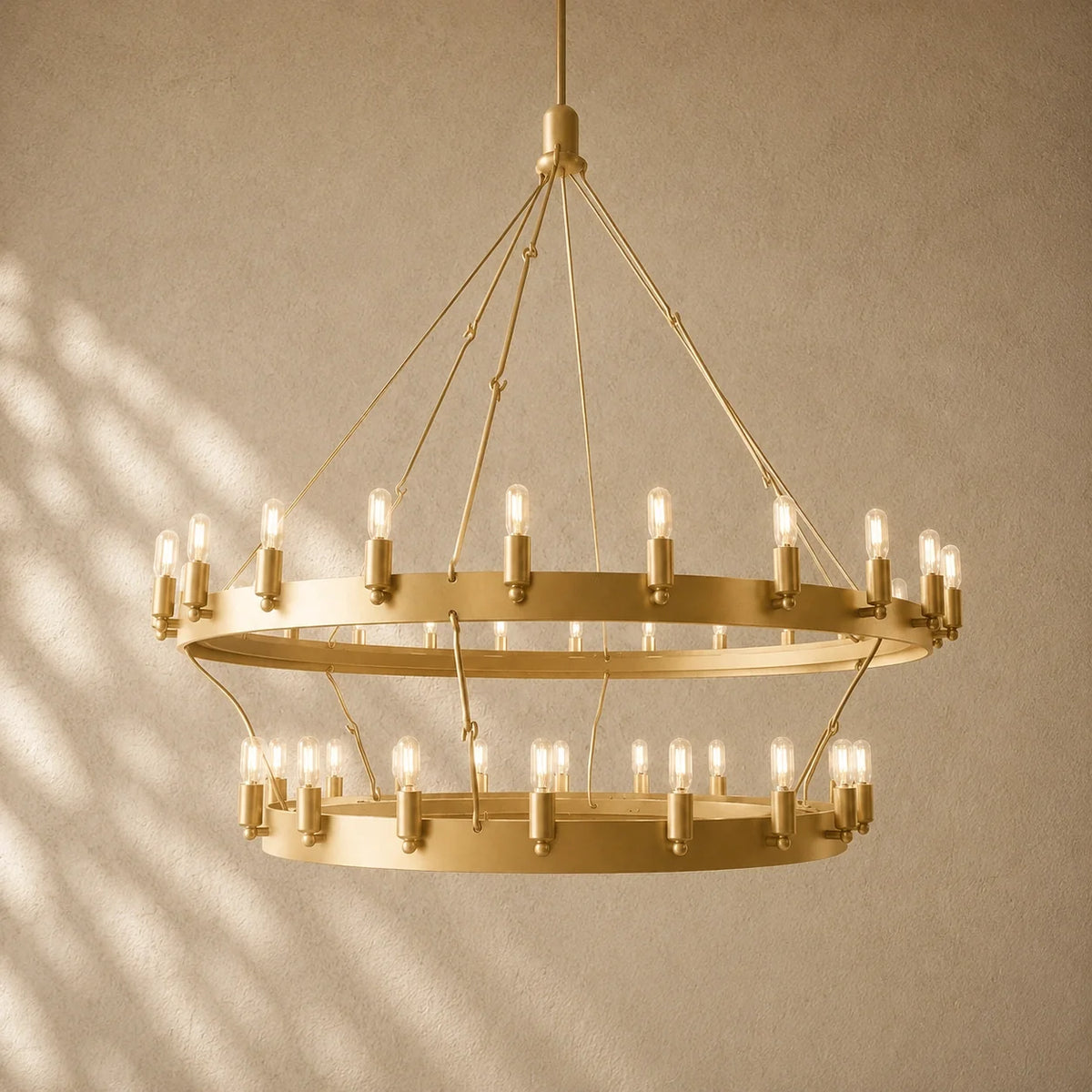 Caminon Vintage 2-Tier Round Chandelier