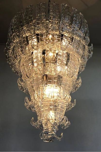 Grand Art Felci Leaf Glass Chandelier - view 7 | morylighting