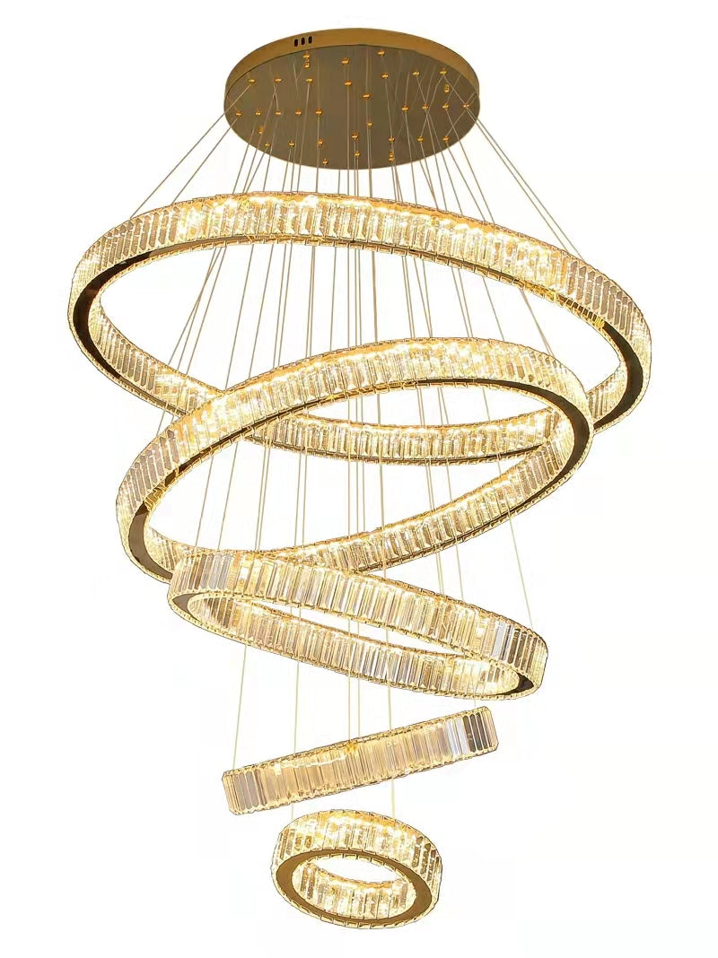 Morylighting Radiant Aura Round LED Chandelier - Background Shot