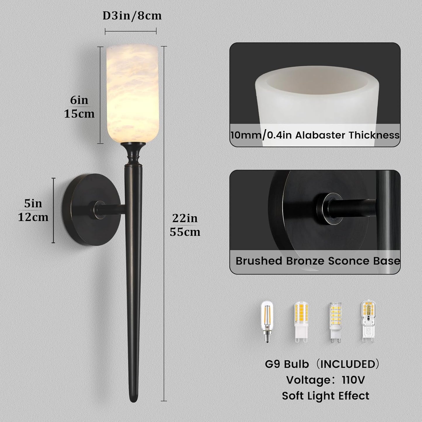 Monty Alabaster Wall Sconces