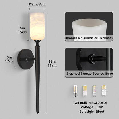 Monty Alabaster Wall Sconces