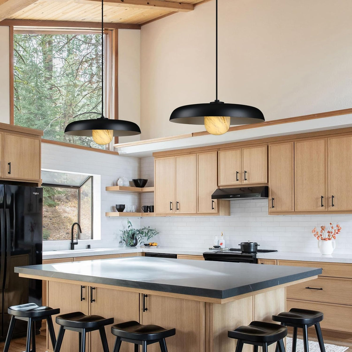 $800+ Purchase Gift | Alabaster Industrial Pendant
