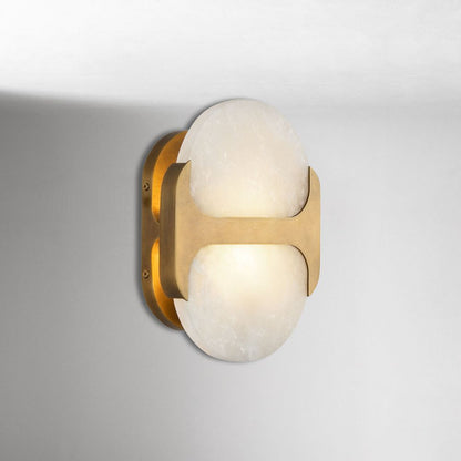 Hopkins Alabaster Sconce 9"–17"