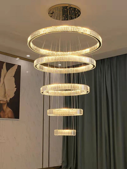 Morylighting Radiant Aura Round LED Chandelier - Background Shot