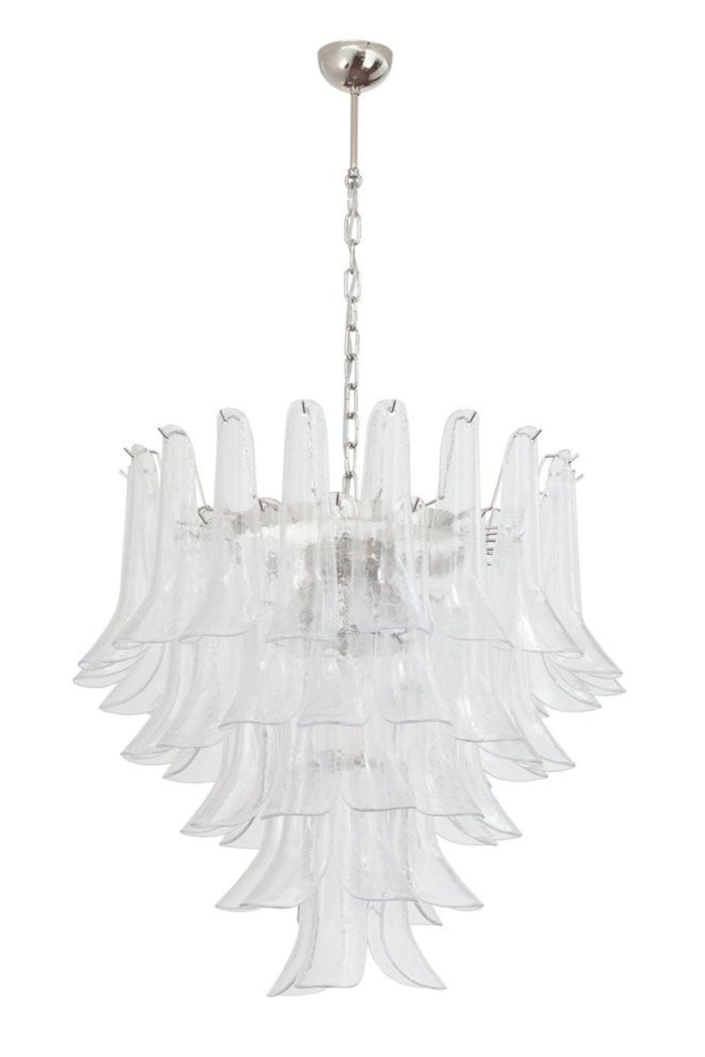 Art glass petal chandelier - view 6 | morylighting